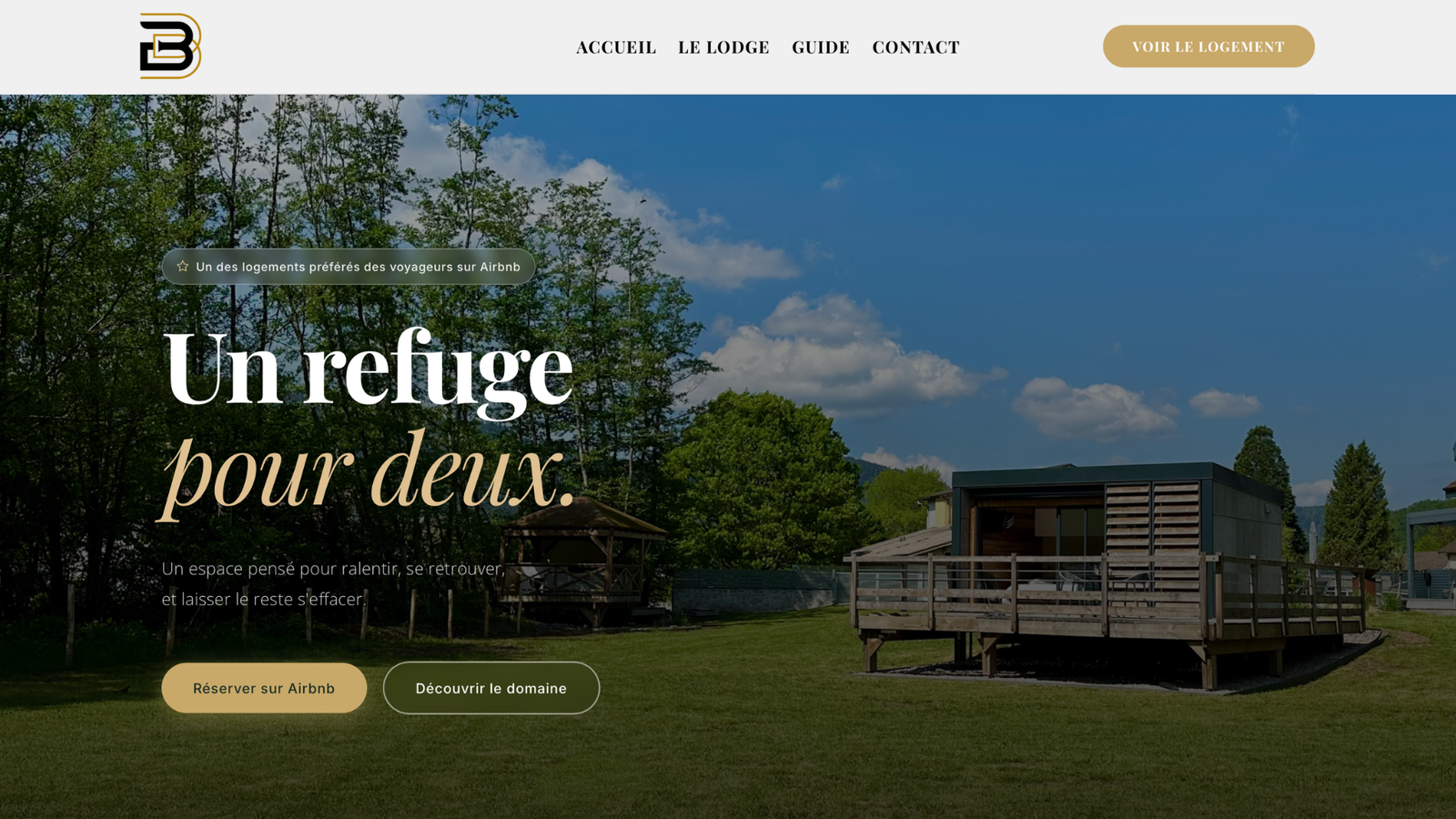 Aperéu du site Domaine du Bambois