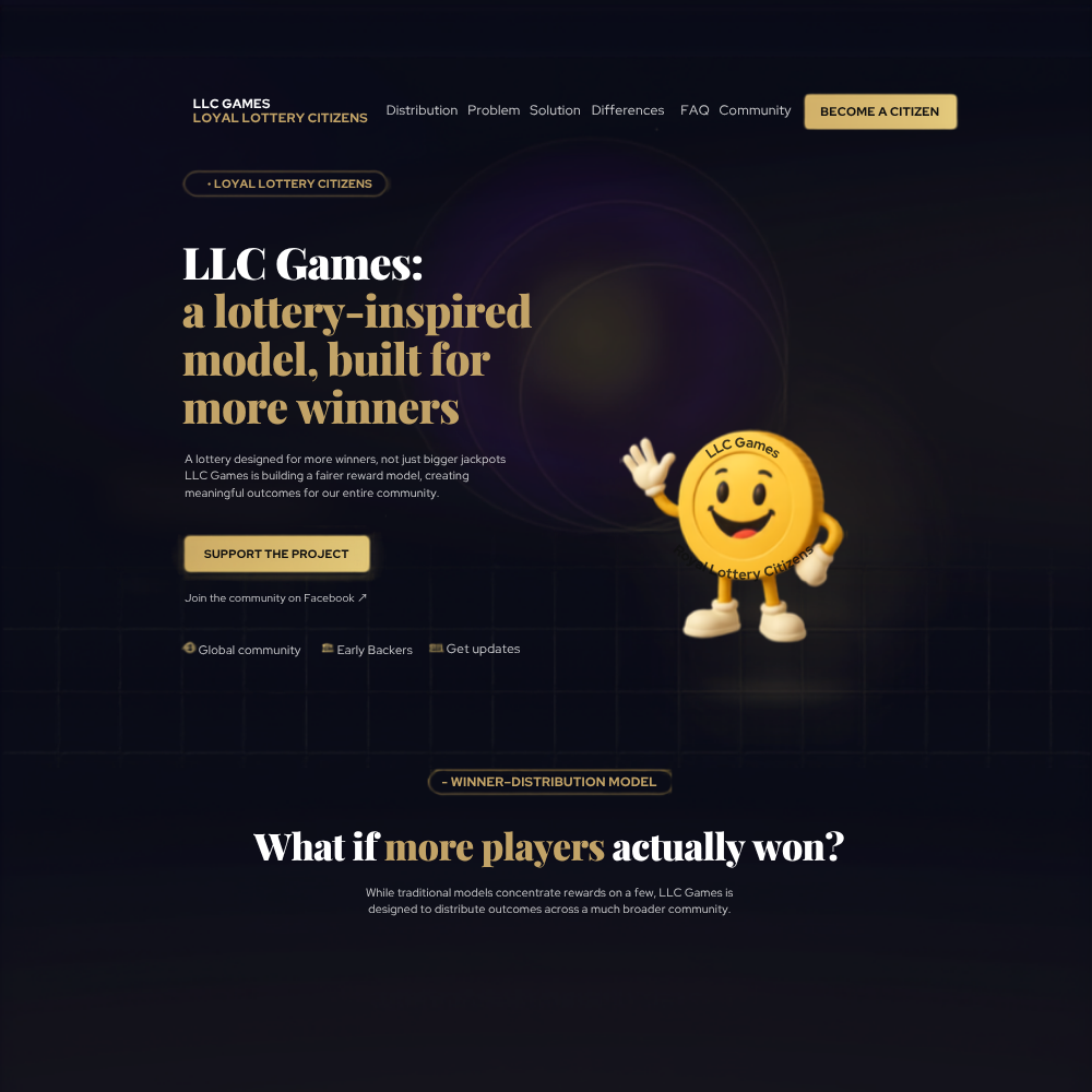 LLC Games — univers visuel et supports de présentation